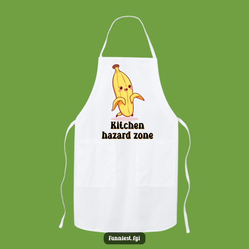 Funny Banana Peel Kitchen Slip Apron - Cook with Comedy!