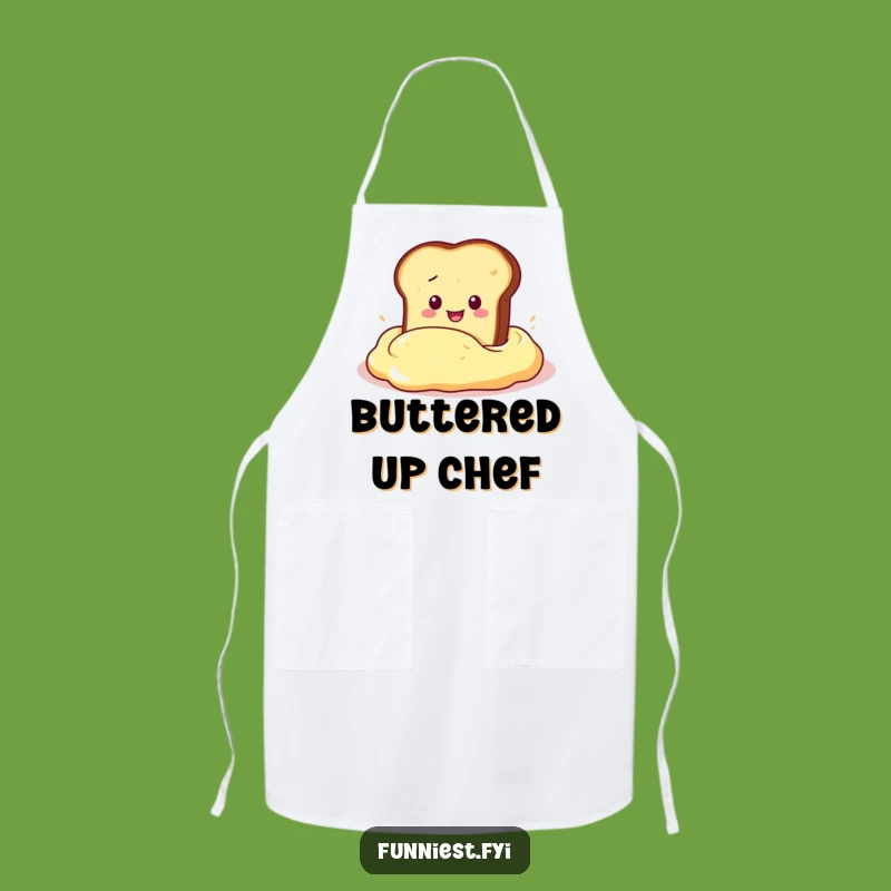 Funny Toast Butter Dive Apron - Hilarious Kitchen Gear for Foodie Fun