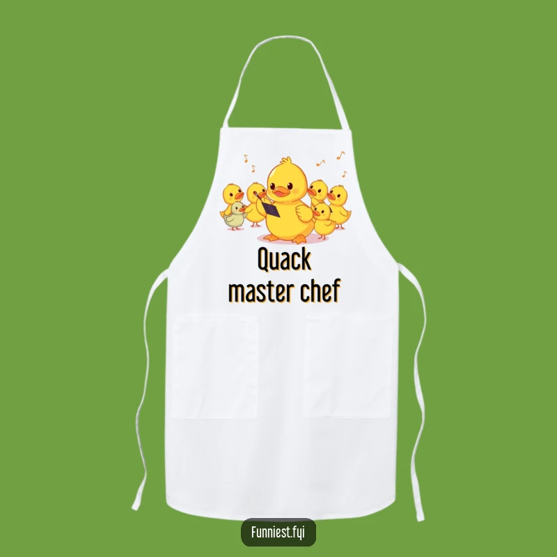 Funny Shy Duck Conductor Apron: Cook with Hilarious Musical Flair