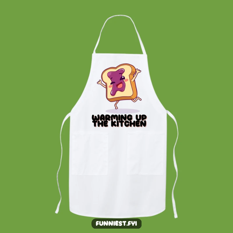 Funny Toast Cartwheel Apron: Cook Up Laughs with This Jammy Chef