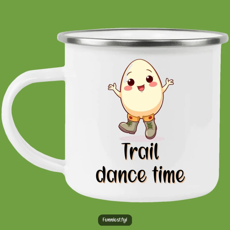 Funny Egg Jigging Boot Camping Mug, Cheerful Outdoor Gear, Humorous Gift