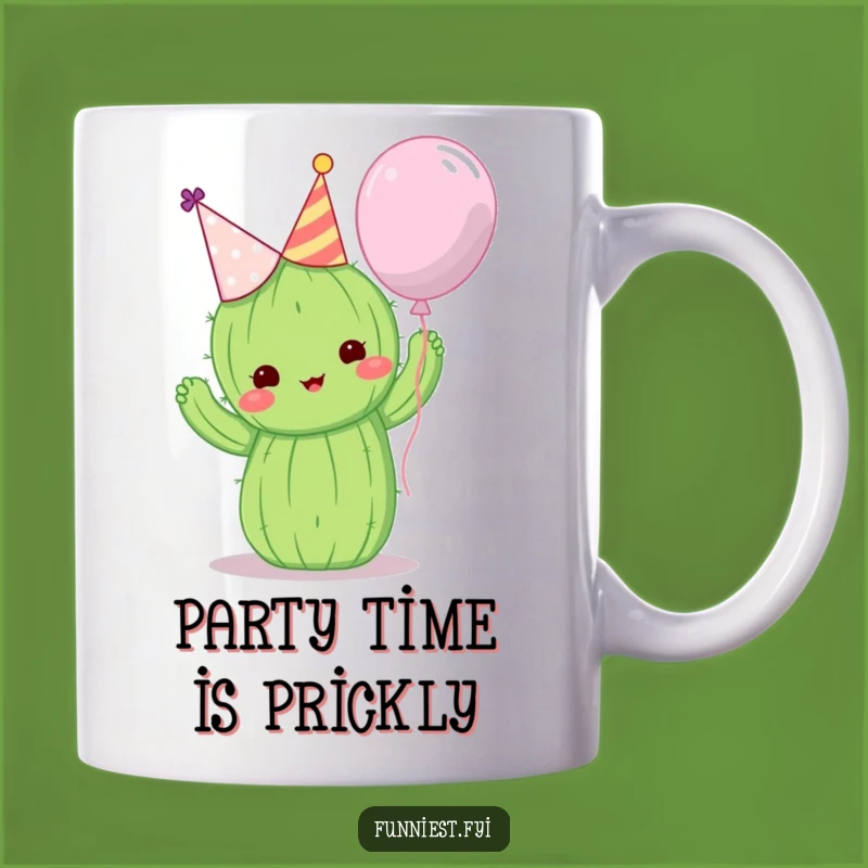 Funny Cactus Party Balloon Hug Mug - Hilarious Birthday Gift