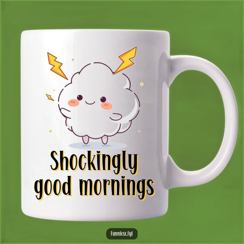 Funny Juggling Cloud Mug: Lightning Bolt Fun, Perfect Energetic Gift