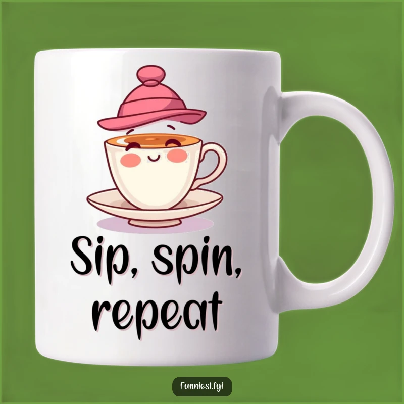 Funny Teacup Hat Mug: Playful Spin for Your Perfect Funny Gift