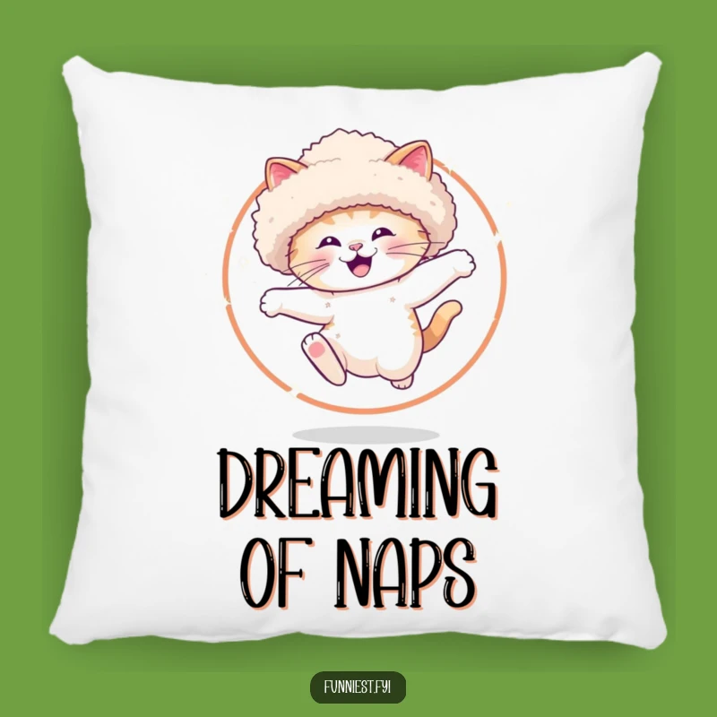 Funny Sparkle Cat Hoop Jump Pillow - Cozy Fancy Hat Cat Cushion Funny Gift