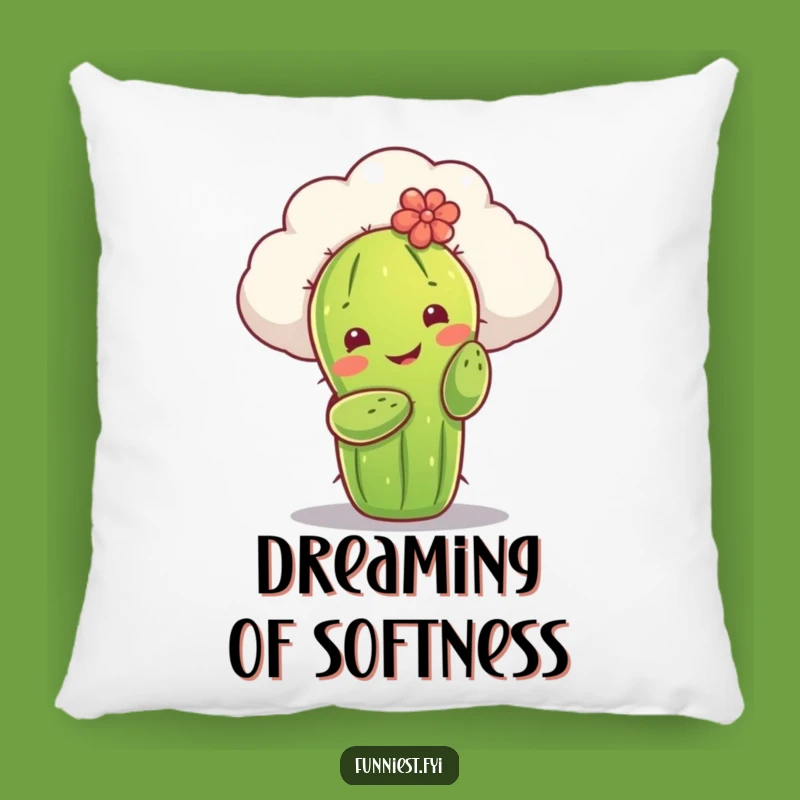Funny Cactus Cloud Hug Pillow: Cozy Comfort with Gentle Charm