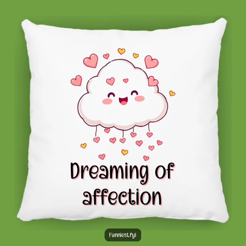 Funny Cloud Hearts Pillow - Comfy & Loving Cushion for Your Space