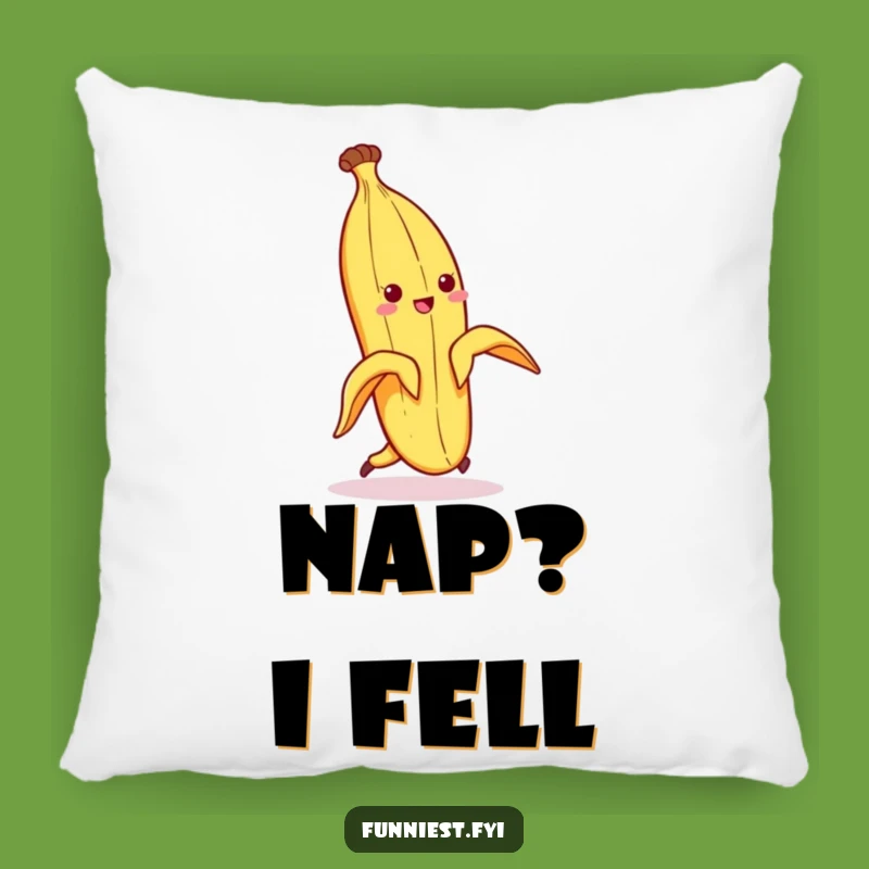Funny Banana Peel Tumble Pillow - Comfy Comedy for Your Couch