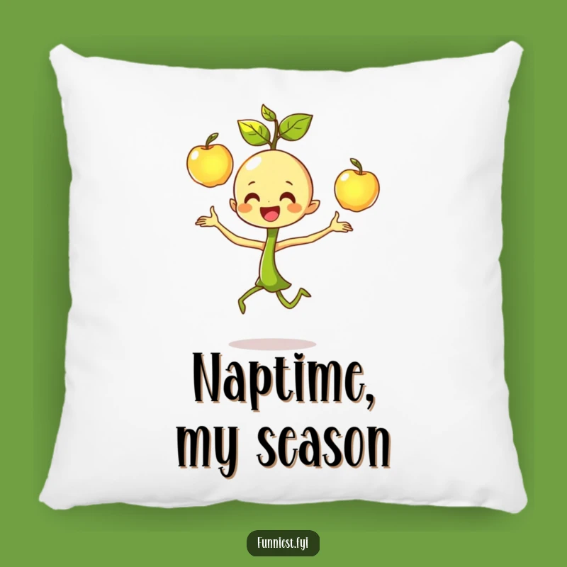 Funny Sprout Juggling Pillow: Dancing Character's Focused Joy Comfy Cushion, Gift!
