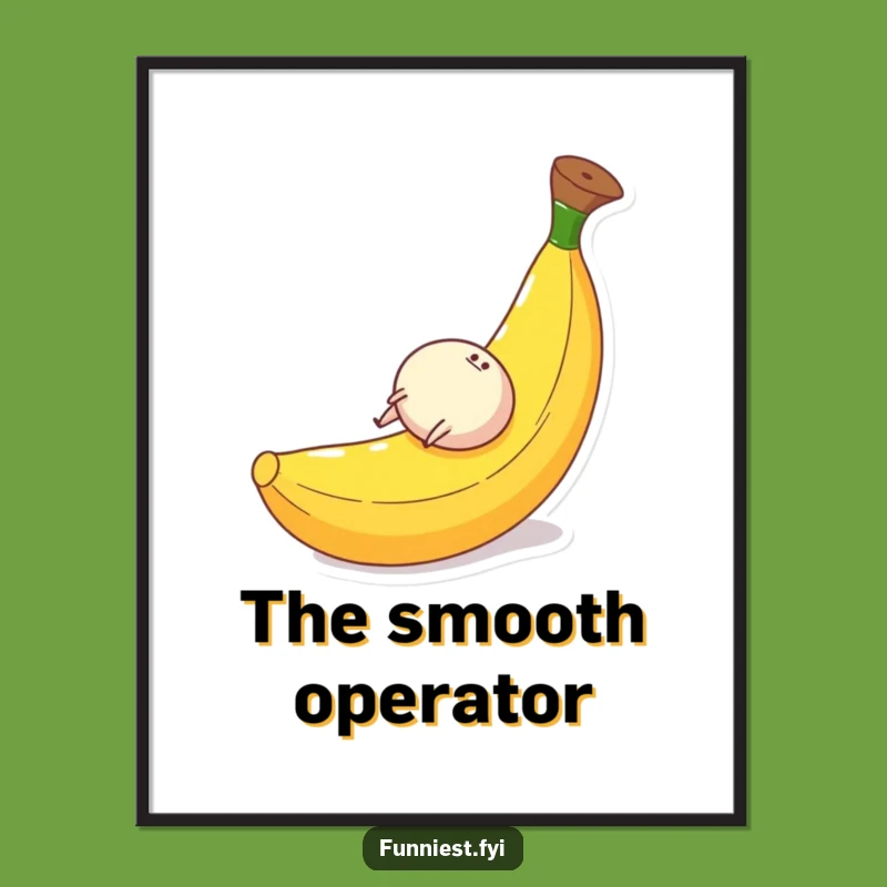 Funny Banana Peel Digital Print: Rolling Character Art - Instant Hilarious Gift!