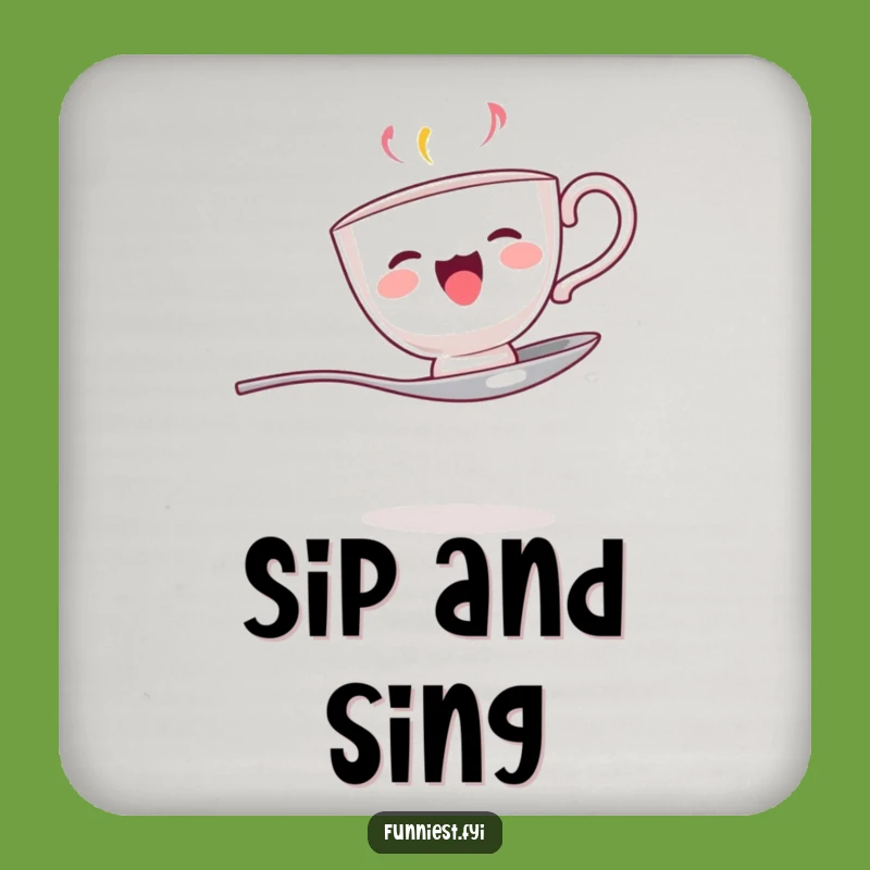 Funny Singing Teacup Spoon Coaster - Protect Surfaces with a Tune