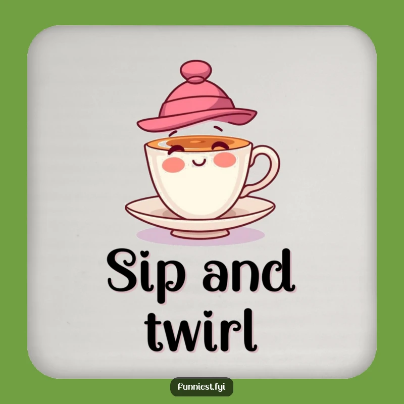 Funny Teacup Hat Coasters: Protect Surfaces with Playful Charm