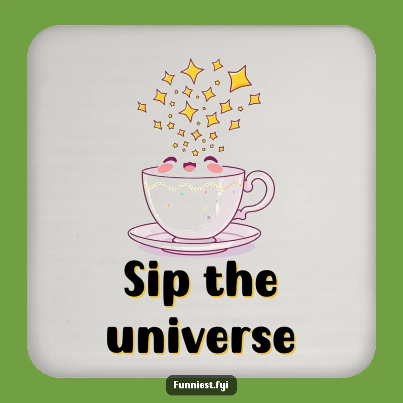 Funny Teacup Star Coaster Set, Magical Table Protection and Funny Gift