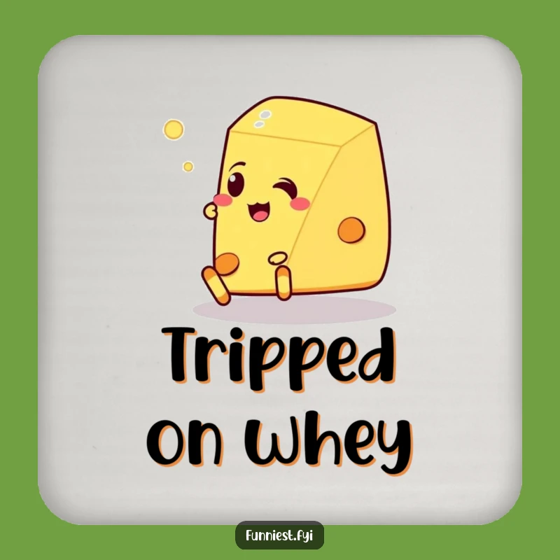 Funny Talking Cheese Coaster: Tripping Wedge Protection for Humorous Tables
