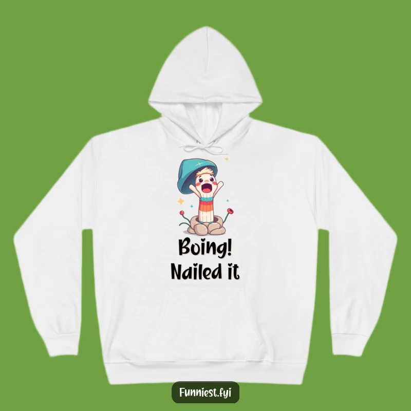 Funny Surprised Sock Puppet Spring Launch Hoodie: Cozy Humor for Everyone!