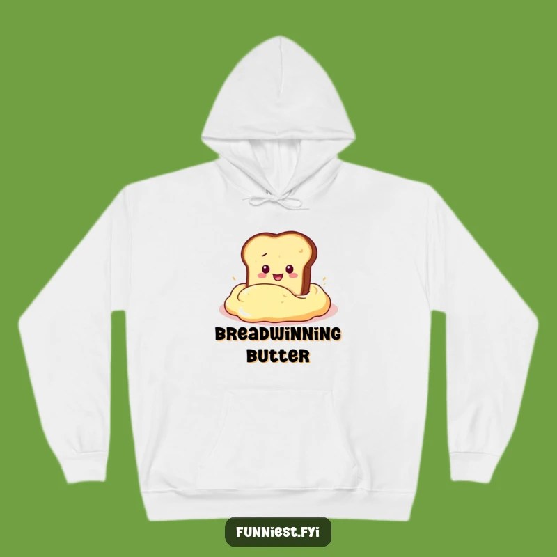 Funny Toast Butter Dive Hoodie - Cozy & Hilarious Comfort for Breakfast Lovers