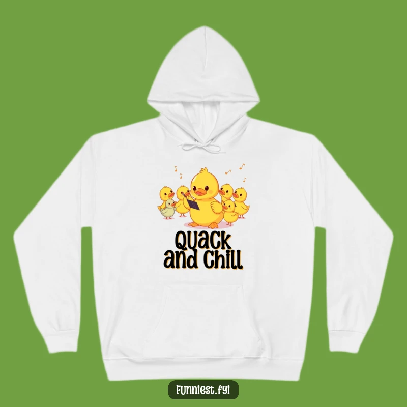 Funny Shy Duck Conductor Hoodie: Stay Cozy with This Hilarious Musical Sweatshirt