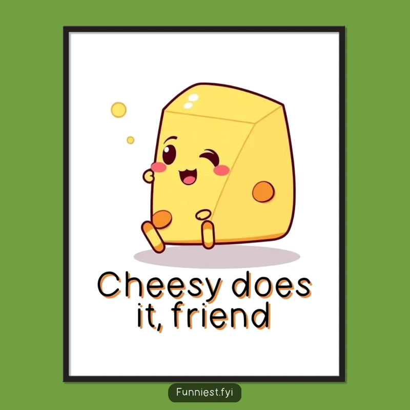 Clumsy Cheese Free Printable Wall Art - Quirky Downloadable Decor!