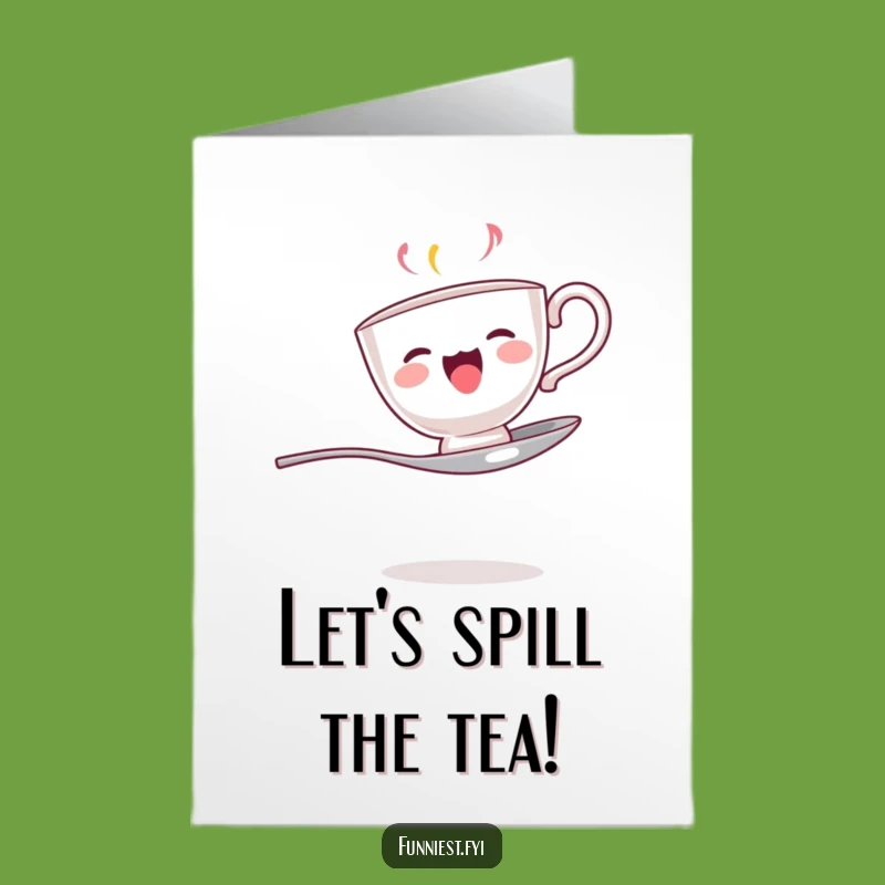 Free Printable Singing Teacup Birthday Card - Funny DIY Downloadable Gift