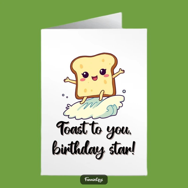 Surfing Toast Birthday Card: Free Printable & Deliciously Funny Downloadable