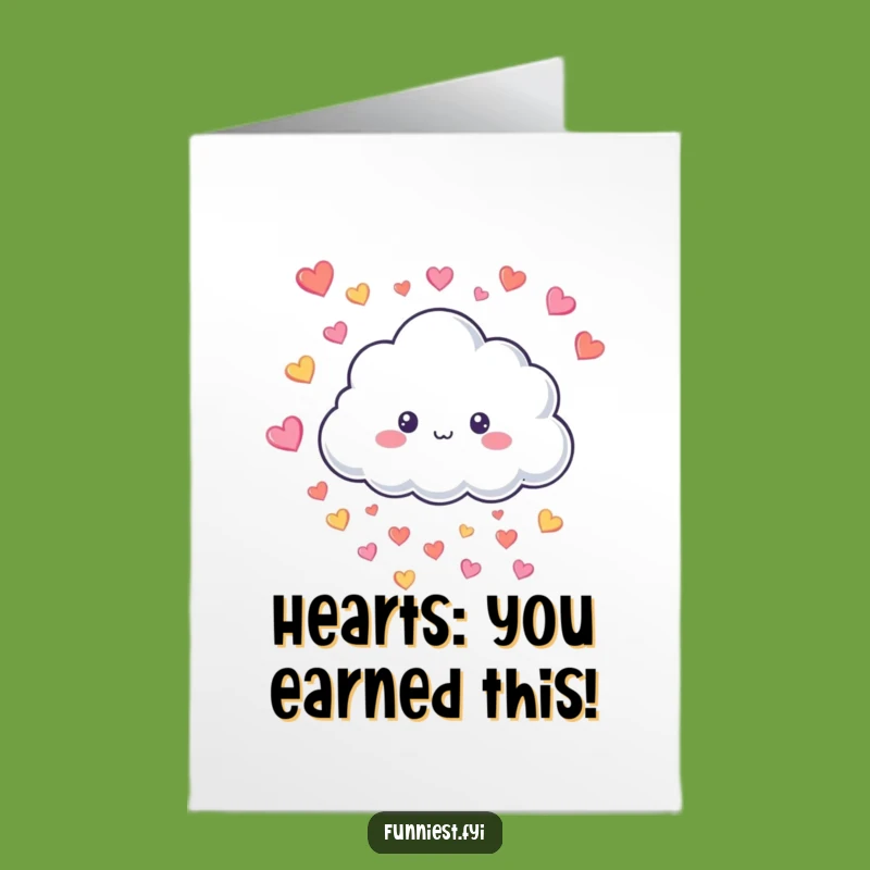 Free Printable Cloud Hearts Congrats Card: A Shower of Joyful Downloads