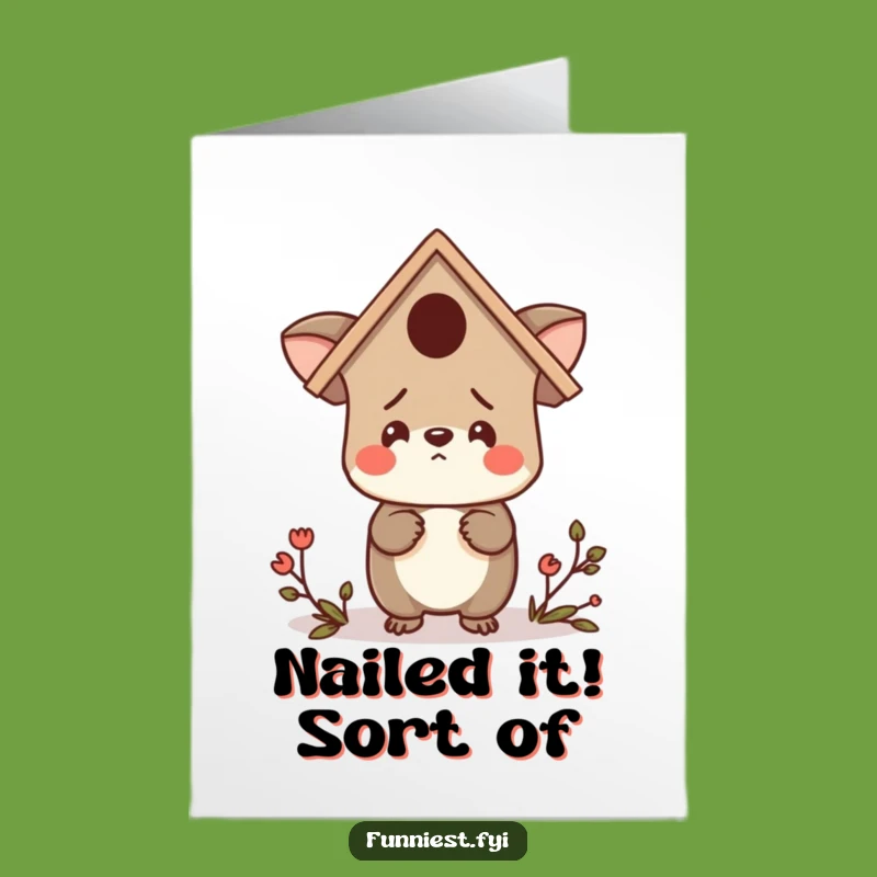 Funny Free Printable Congrats Card: Birdhouse Hat Confusion - Downloadable Joy