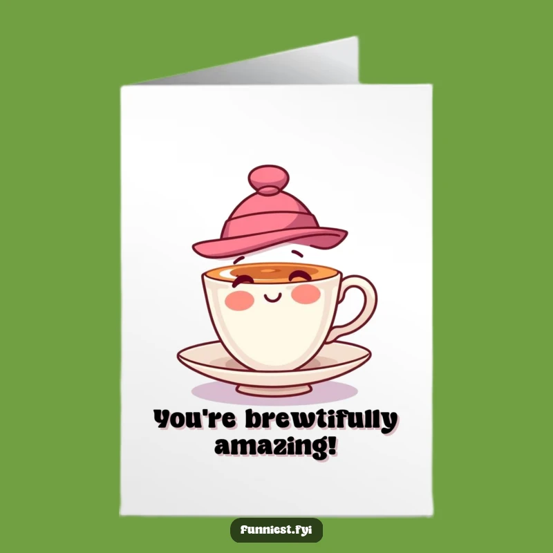 Free Printable Congrats Card: Teacup Spinner Humor Downloadable Gift