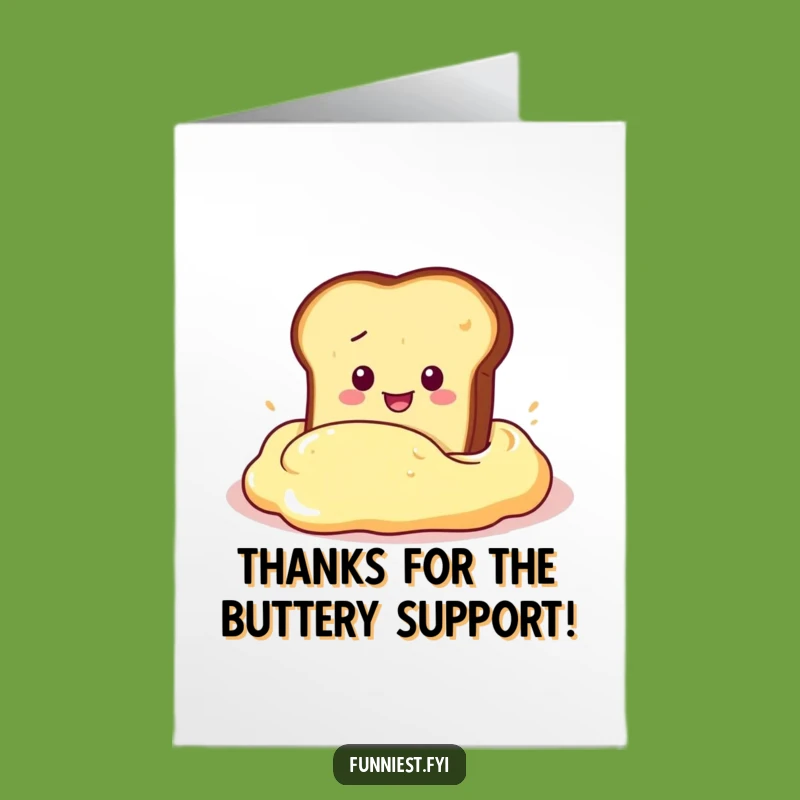 Free Printable Toast Dive Thank You Card: Butter-Filled Gratitude Downloads