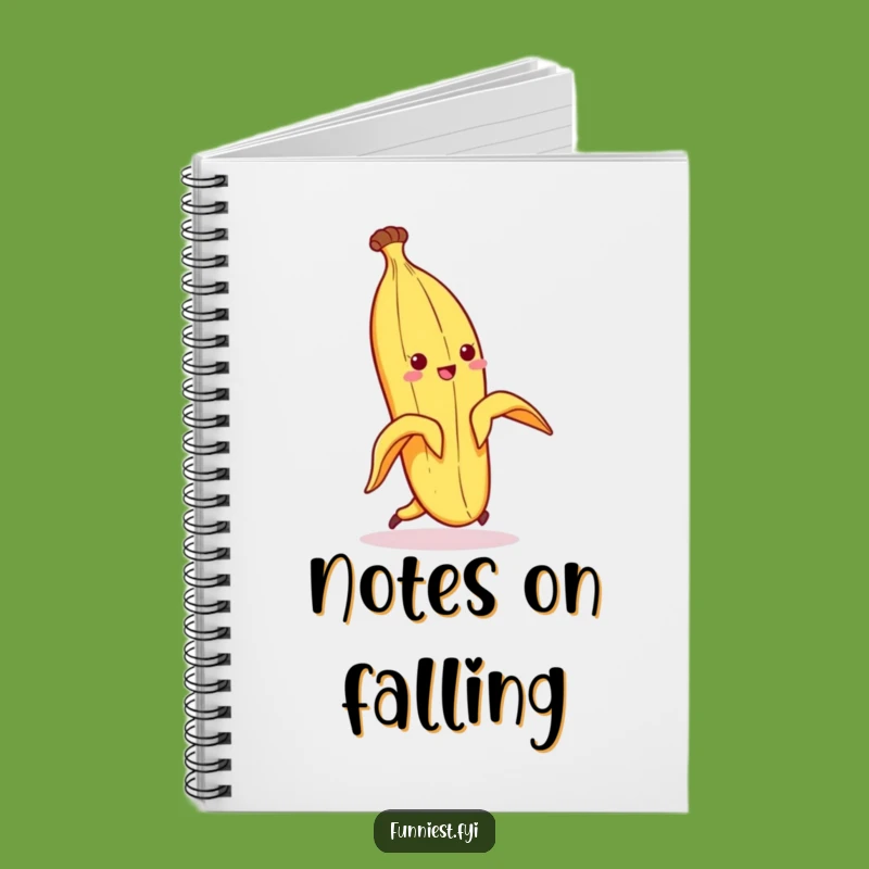 Funny Banana Peel Slip Journal - Document Your Comical Moments
