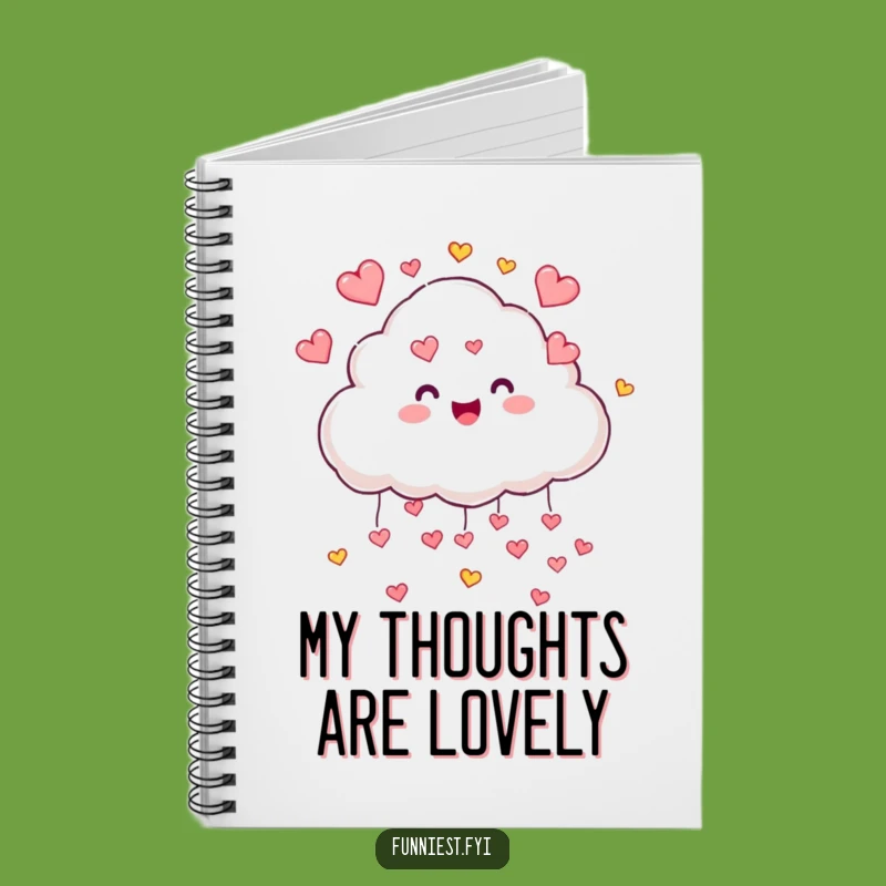 Funny Cloud Hearts Notebook - Jot Down Ideas with Joyful Style
