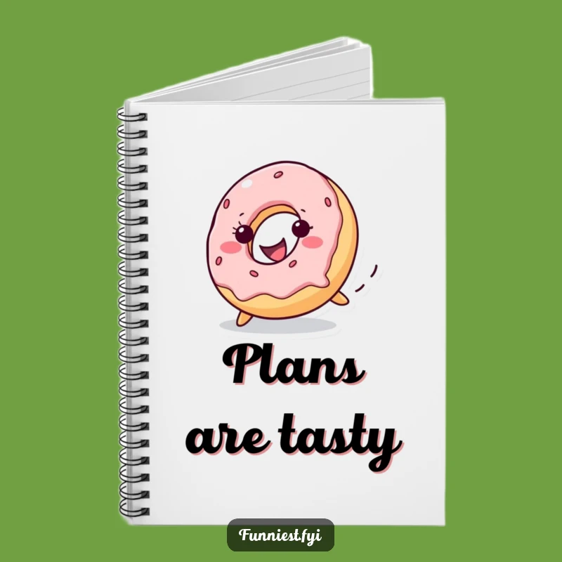 Funny Donut Rolling Notebook - Jot Down Ideas with Sweet Style