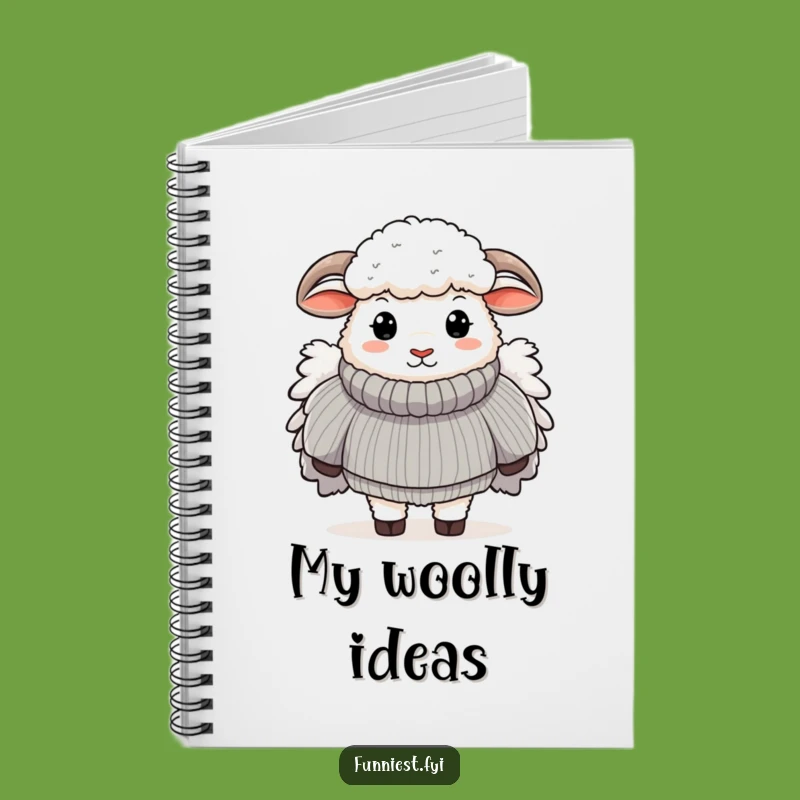 Funny Sheep Sweater Notebook: Cozy Journal, Fluffy Fashion, Perfect Gift