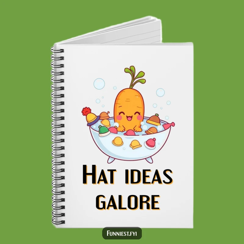 Funny Carrot Bubble Bath Notebook: Jot Down Fun Ideas, Perfect Funny Gift