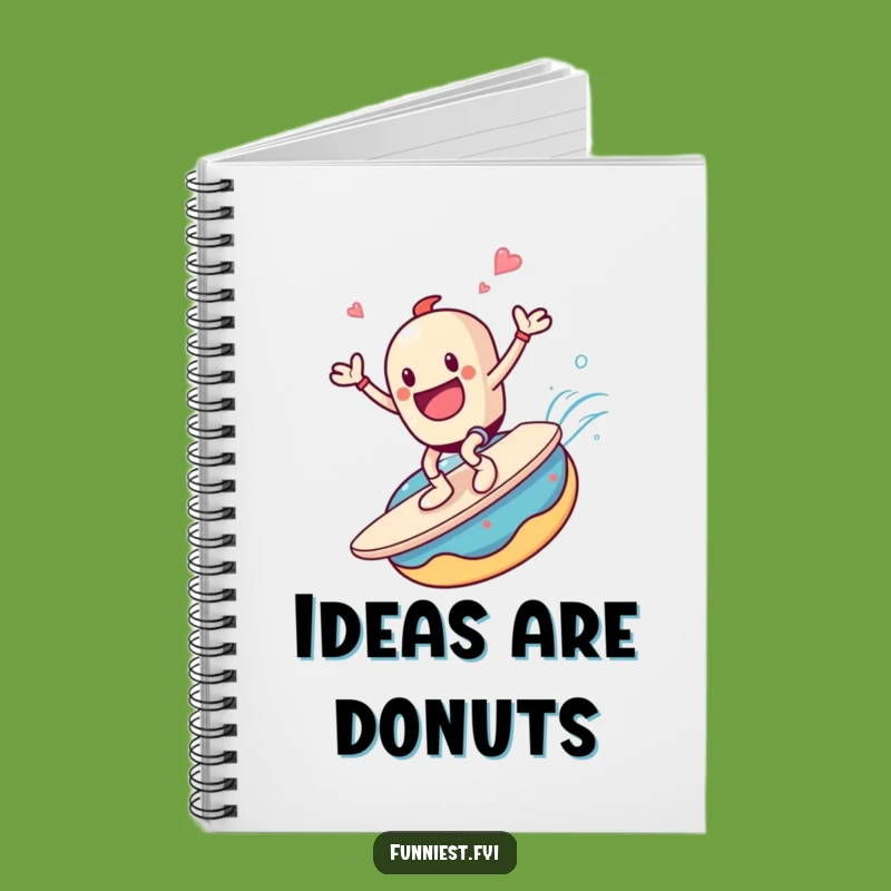 Funny Coffee Donut Journal - Jot Down Sweet Ideas!