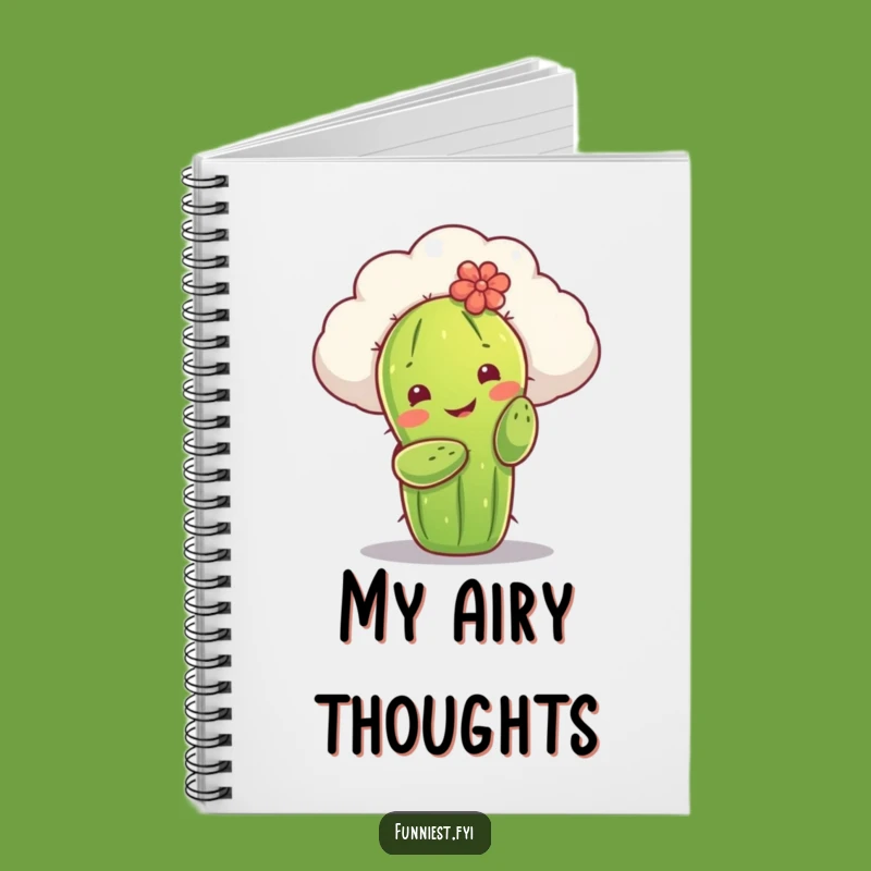 Funny Cactus Cloud Hug Notebook: Jot Down Dreams with Whimsy