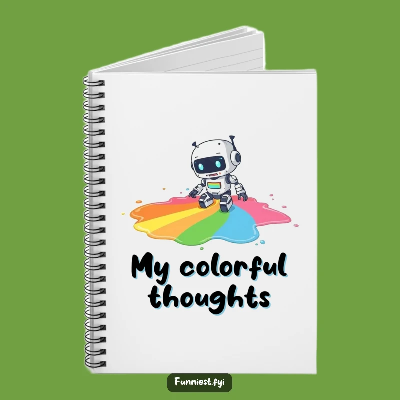 Funny Robot Art Ideas Notebook, A Humorous Journal for Creative Thoughts