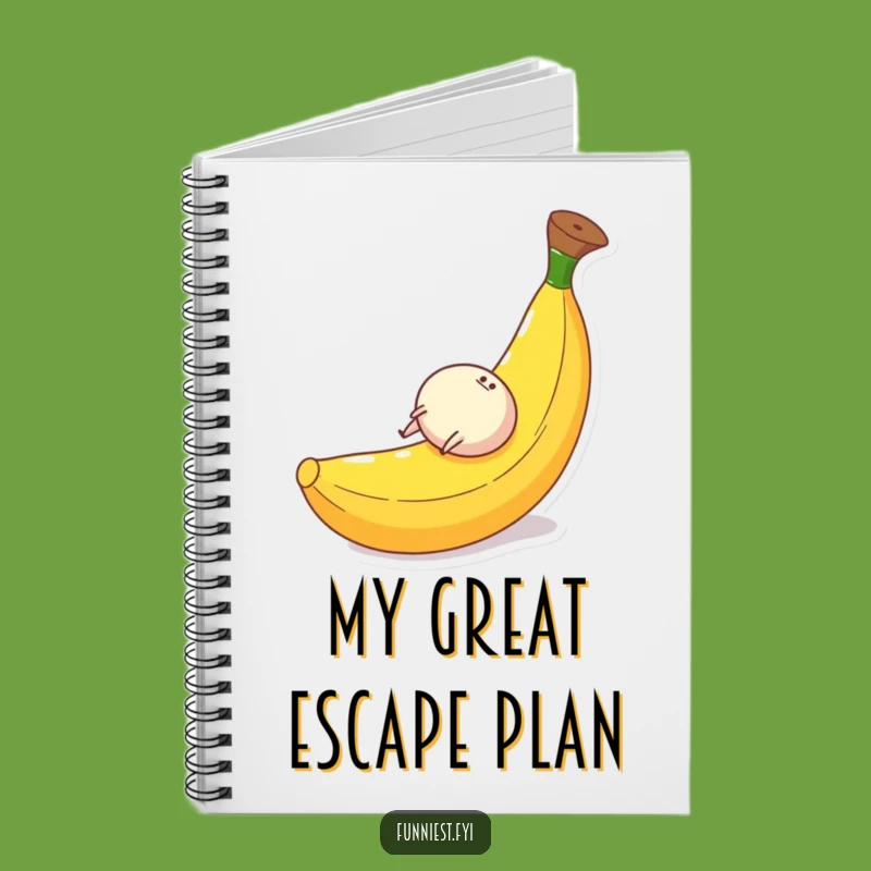 Funny Banana Peel Notebook: Rolling Character Journal - Hilarious Writing Gift!