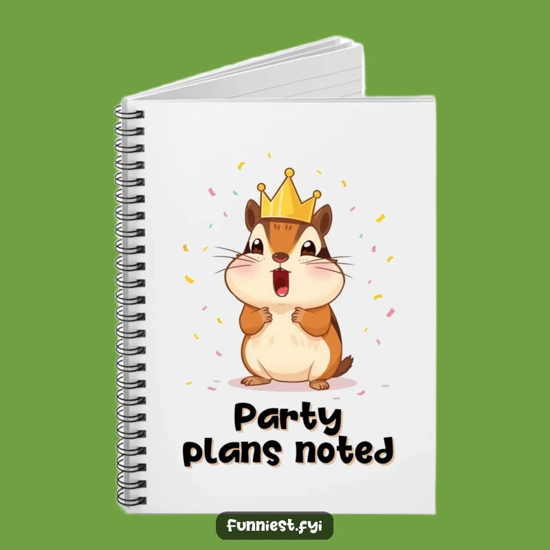 Funny Chipmunk King Notebook: Jot Down Ideas with Royal Celebration