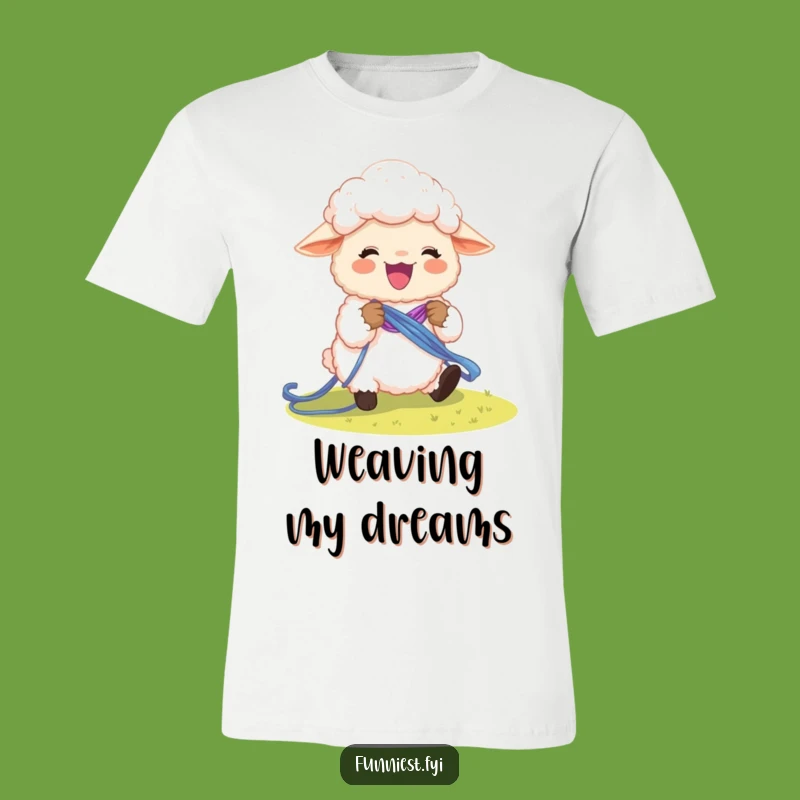 Funny Sheep Rainbow Knit T-Shirt: Whimsical & Hilarious Graphic Tee