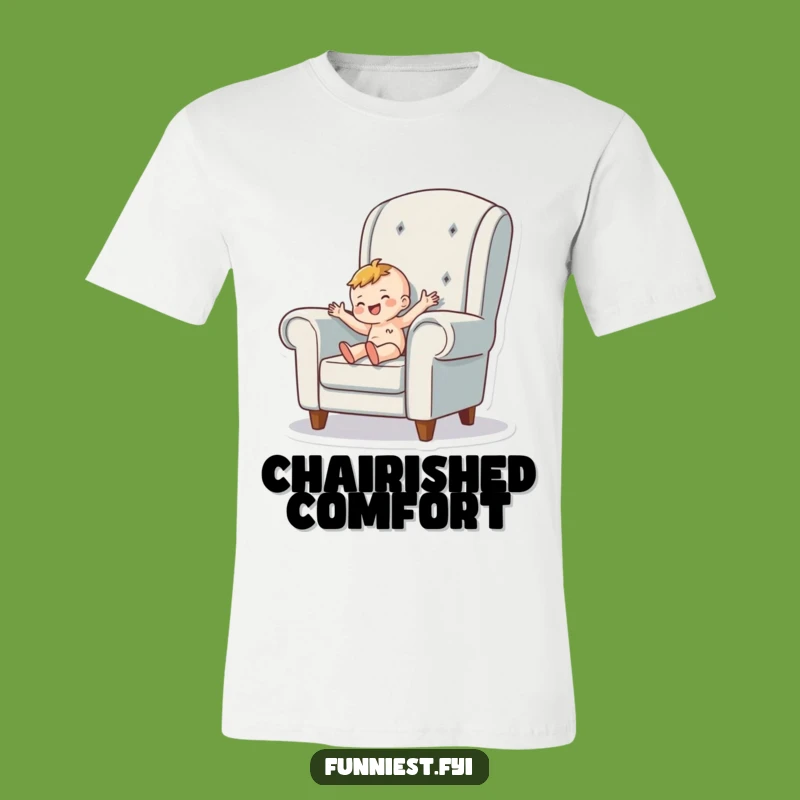 Funny Tiny Person Armchair T-Shirt - Wear Your Cozy Joy!
