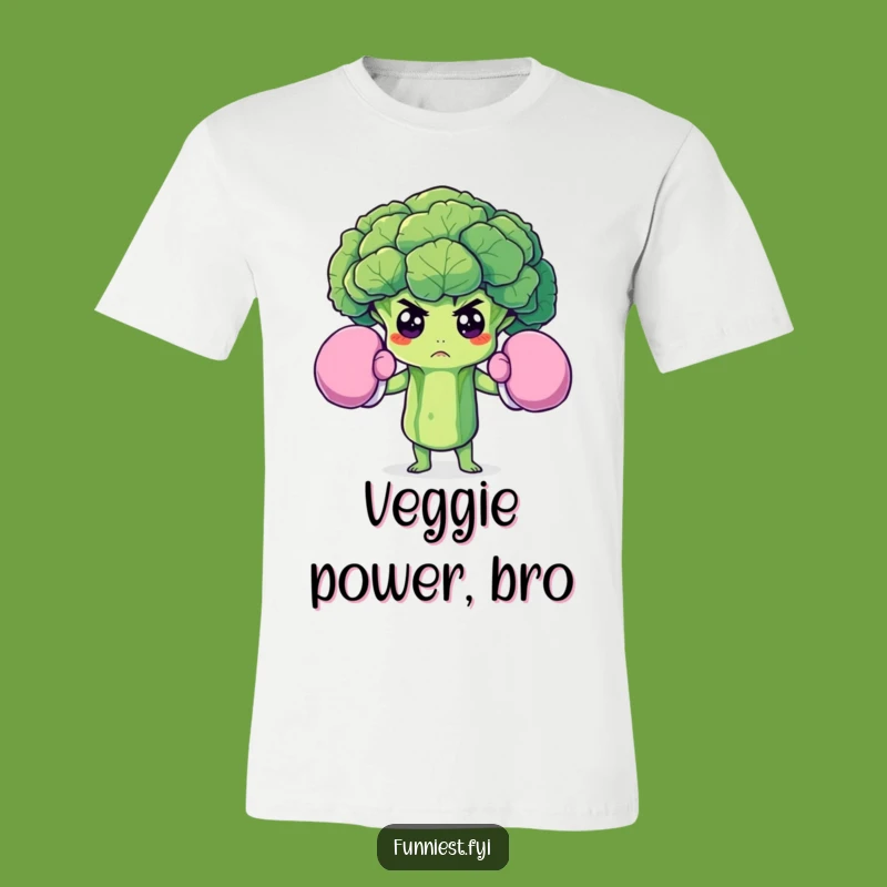 Funny Broccoli Boxer T-Shirt: Wear Your Veggie Power with Pride