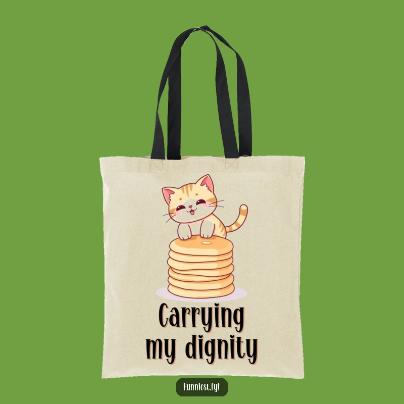 Funny Cat Pancake Tote Bag: Carry Your Laughs with This Hilarious Bag